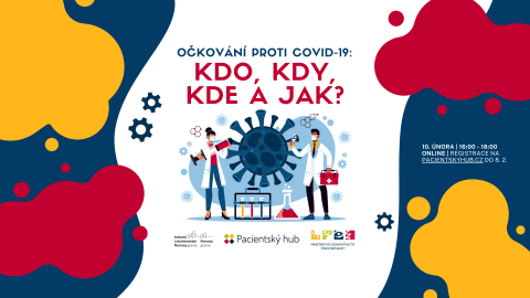 ilustrace muže a ženy v laboratorním plášti jak s injekční stříkačkou a zkumavkou bojují proti viru